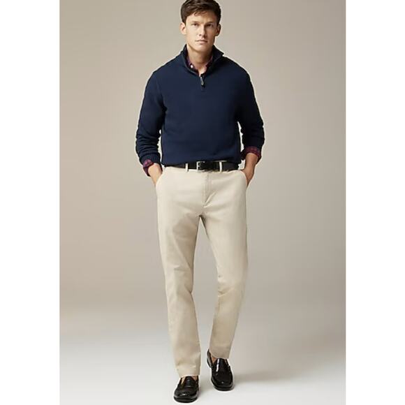 J.Crew 1040 Athletic Tapered-Fit Tech Pants Mens W34 L32 Tan Performance AU209 - Picture 3 of 11